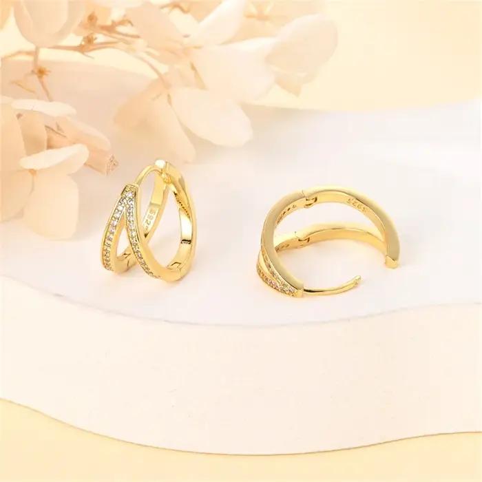Boucles d'oreilles classiques en argent 925 étoiles lunes perles abeilles dorées pour femmes occasions spéciales engagement anniversaire mariage party
