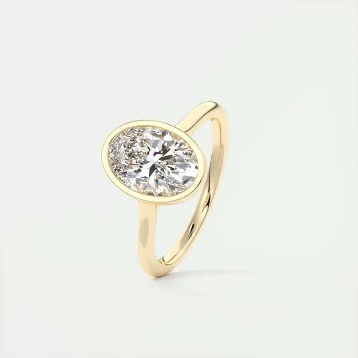 Bague Solitaire originale en argent Sterling 925