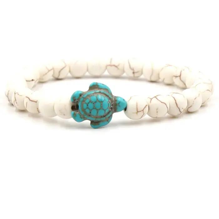 Bracelets en perles de tortue de mer pour femmes et hommes