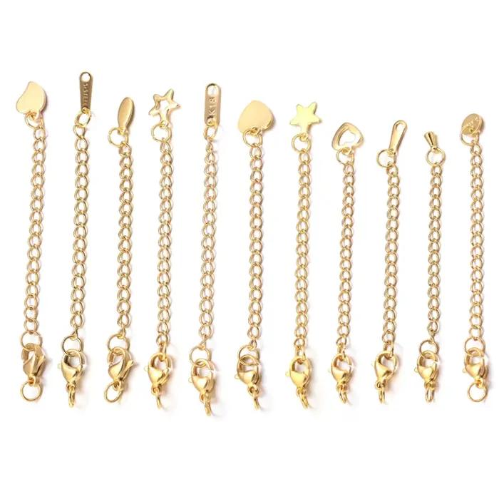 Chaîne d'extension de collier en acier inoxydable