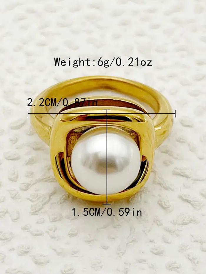 May @ RZ-Bague en perles d'acier inoxydable