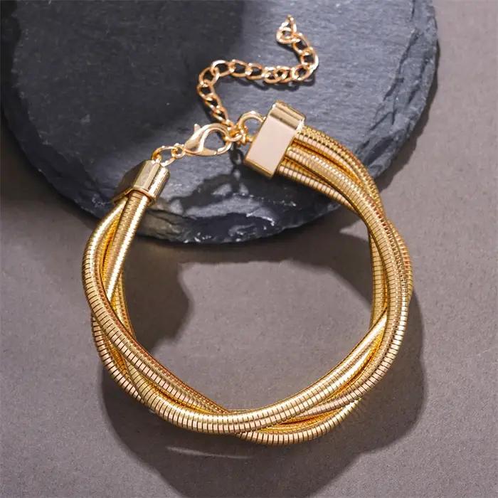 Collier polyvalent à enroulement multicouche pour femmes, personnalité de la mode, accessoires de bi