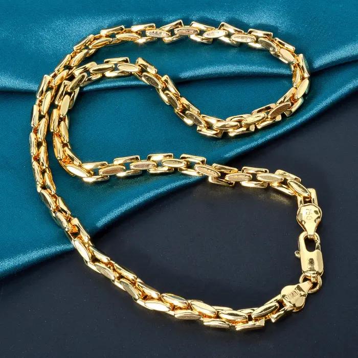 Sunny-Ensemble de bijoux plaqué or pour hommes et femmes