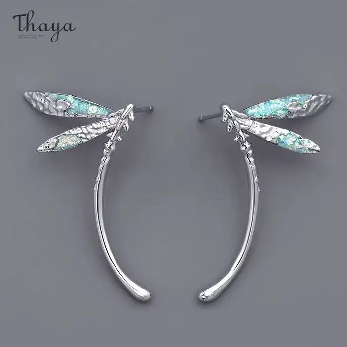 Thaya-Collier pendentif libellule pour femme, tour de cou élégant pour fille, bijoux de fête, cadeau