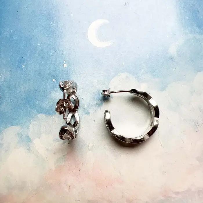 Boucles d'oreilles en forme de cercle amour éternel bijoux fins argent sterling 925 pour femmes cadeau romantique occasions spéciales