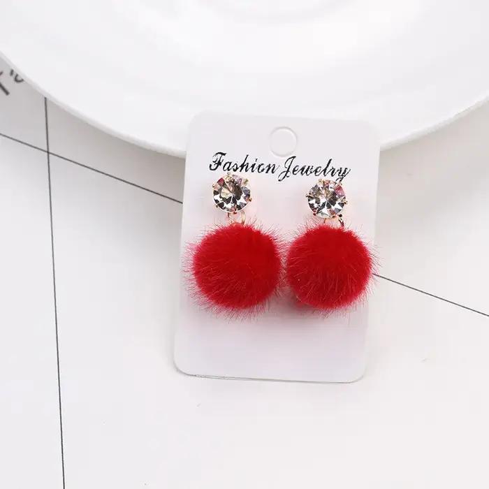 Boucles d'oreilles pendantes en forme de cerise pour femmes, fleur rouge, émail, huile, cœur, goutte