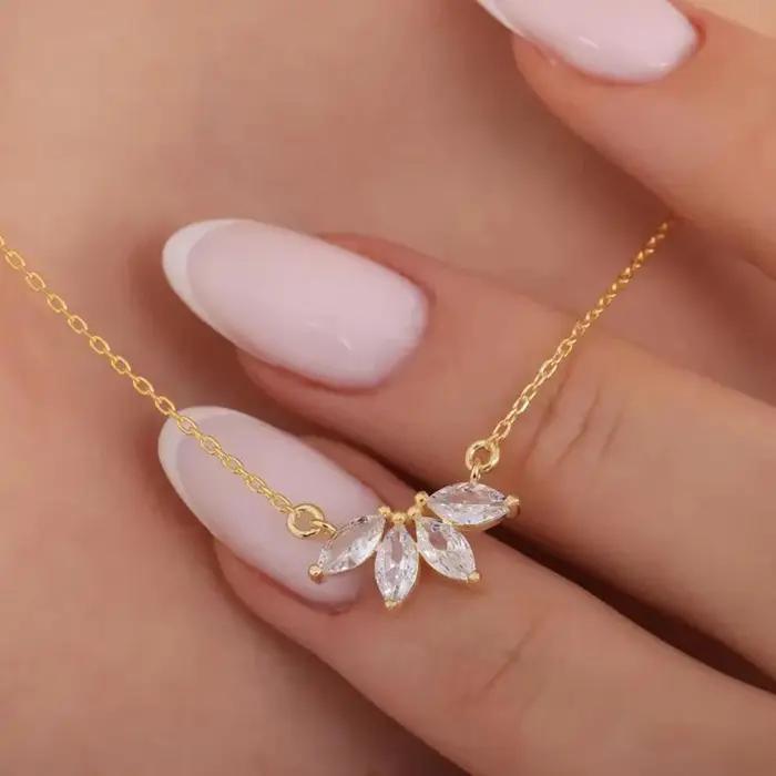 Collier Simple en acier inoxydable pour femmes