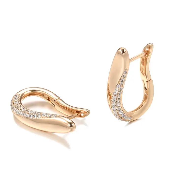 Boucle d'oreille en or véritable 14 carats avec diamants pour femmes, pour les soirées, pierre précieuse péridot, anillos de boda, diamant, bijoux de fiançailles