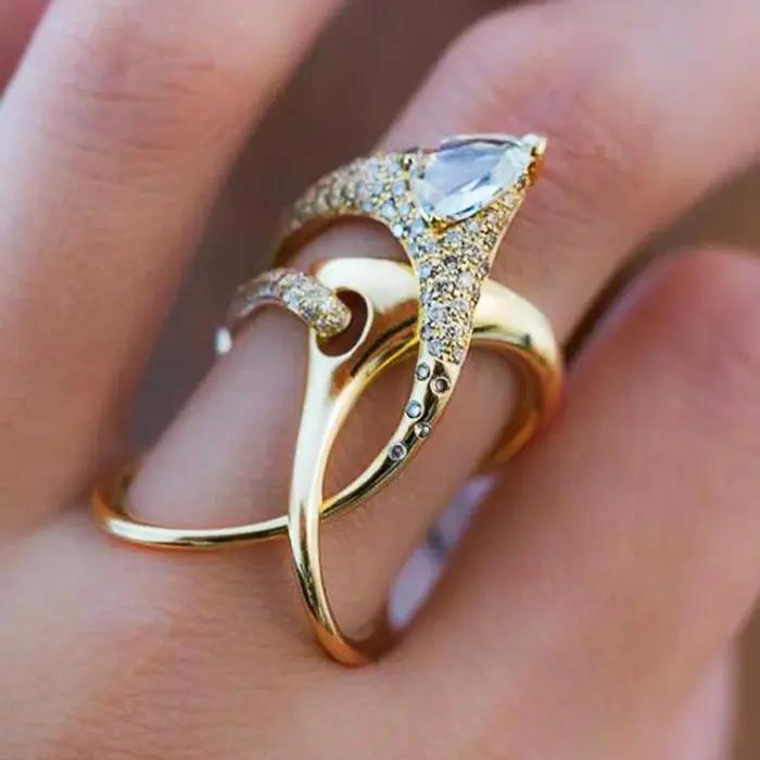 Huitan – bague de sorcière magique irrégulière de luxe, accessoires Super Cool, Gadget, enroulement