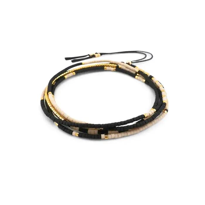 KKBEAD Miyuki Bracelet pour femme réglable empilable Boho collier bijoux multicouche été plage
