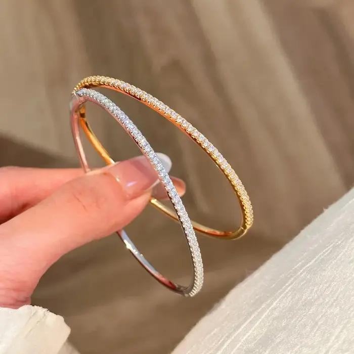 Bracelets Moissanite en diamant éternité pour femmes