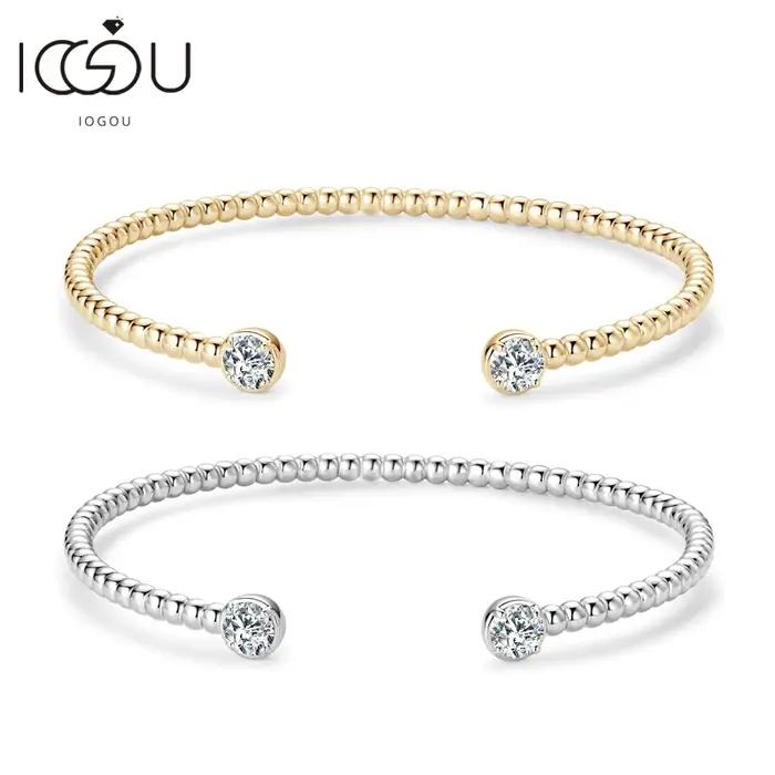 IOGOU – Bracelet manchette en argent massif 925