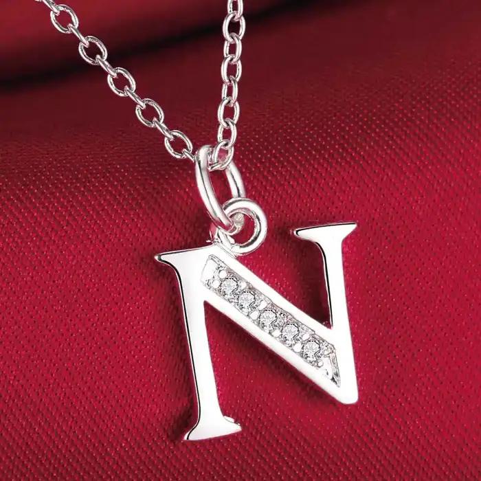 Pendentif de collier en argent regardé 925 pour femme