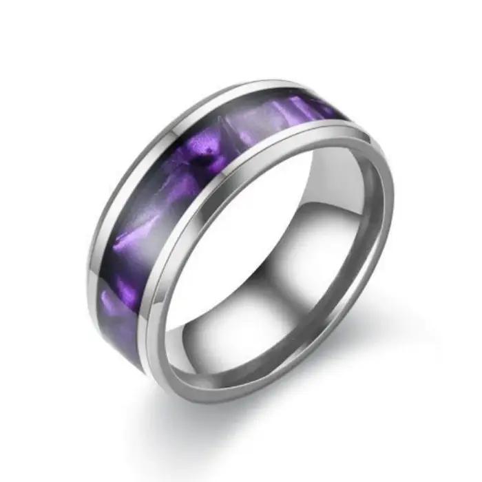 Bague en acier inoxydable pour hommes et femmes