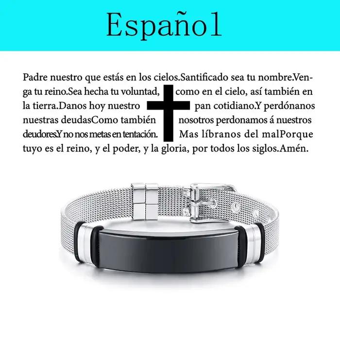 Bracelet Bible anglais allemand coréen français pour hommes garçons