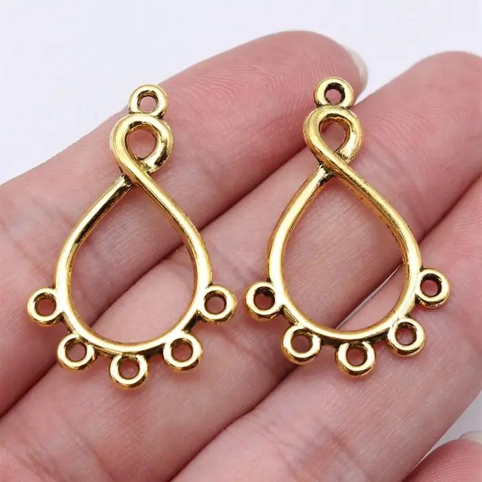 Boucles d'oreilles torsadées découpées pour bijoux DIY accessoires pour téléphone personnalisable pour femmes et créateurs