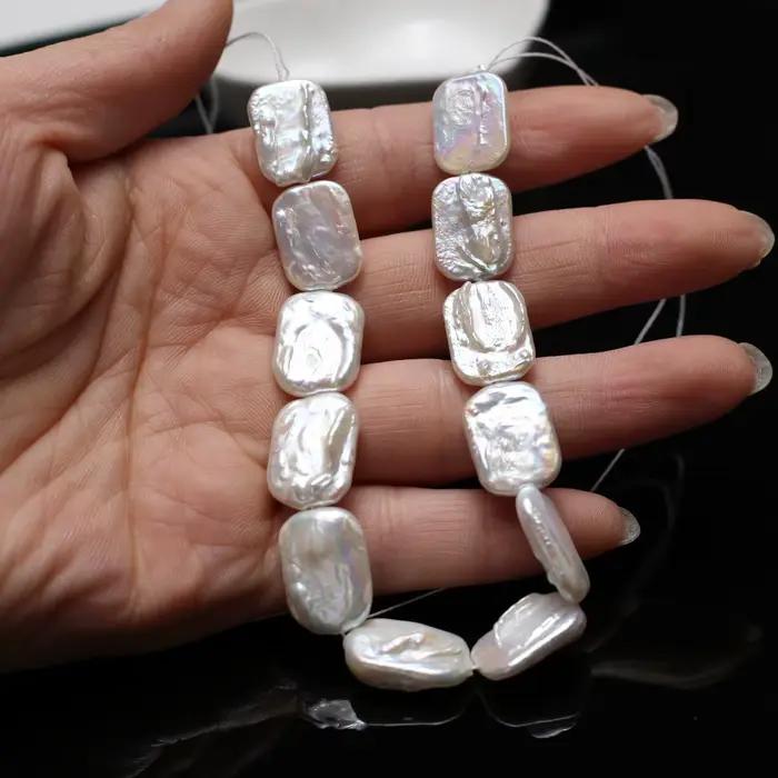 Perles rectangulaires 12x16mm