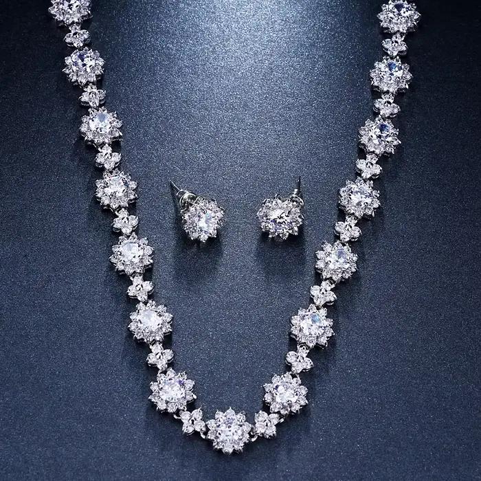 SUGO Classic – ensemble de bijoux ronds en zircone pour femmes