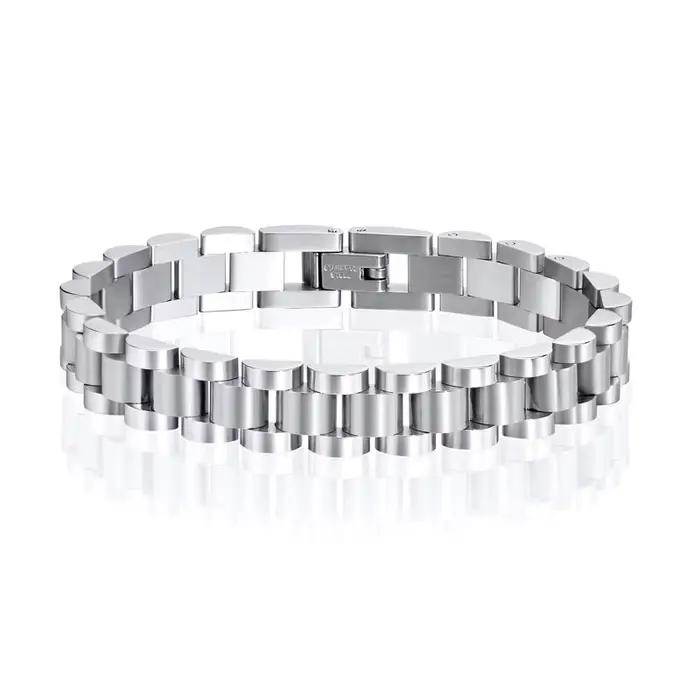 Bracelet-montre de luxe en acier inoxydable pour hommes et femmes, bijou présidentiel à la mode, 16c