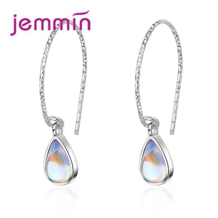 Boucles d'oreilles en argent Sterling 925, bijoux de marque pour fête de mariage, pendentif goutte d