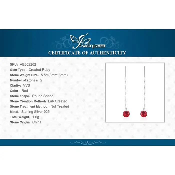JewelpopPalace-Boucles d'oreilles pendantes en argent regardé 925 pour femmes