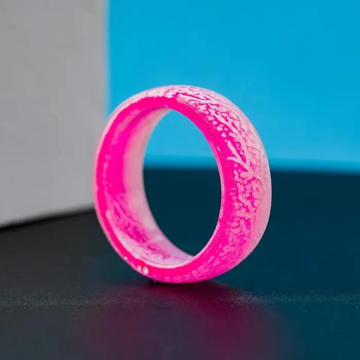 Offre spéciale à la mode Cool couleur changeante anneau résine lumineux craquelé fruits tropicaux anneaux créatifs pour hommes femmes cadeau