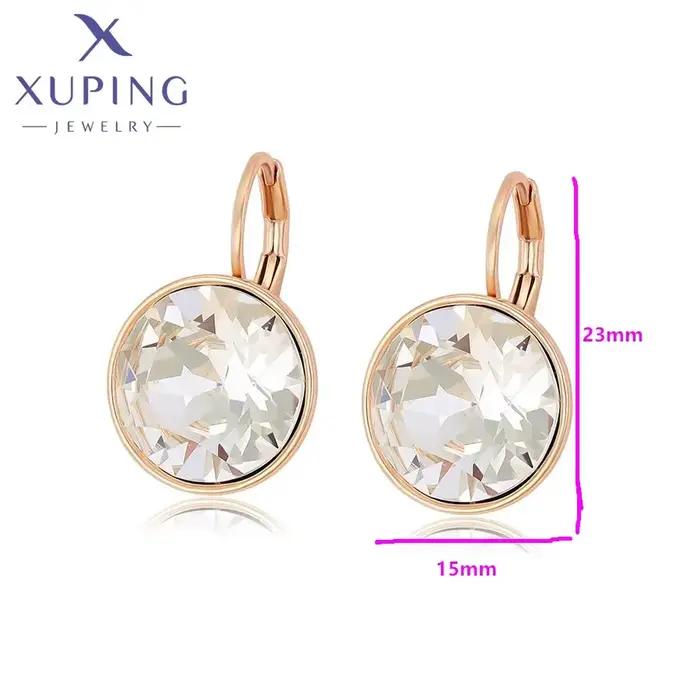 Xuping Jewelry – boucles d'oreilles en cristal couleur or pour femmes