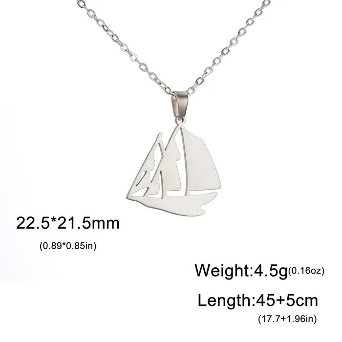 Collier bateau à voile