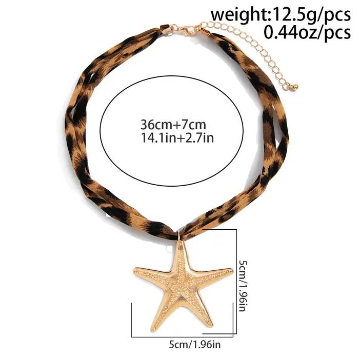 Ingemark 7 Styles ethnique multicouche velours chaîne collier femmes 2025 nouvelle mode métal conque étoile de mer coeur pendentif cou bijoux