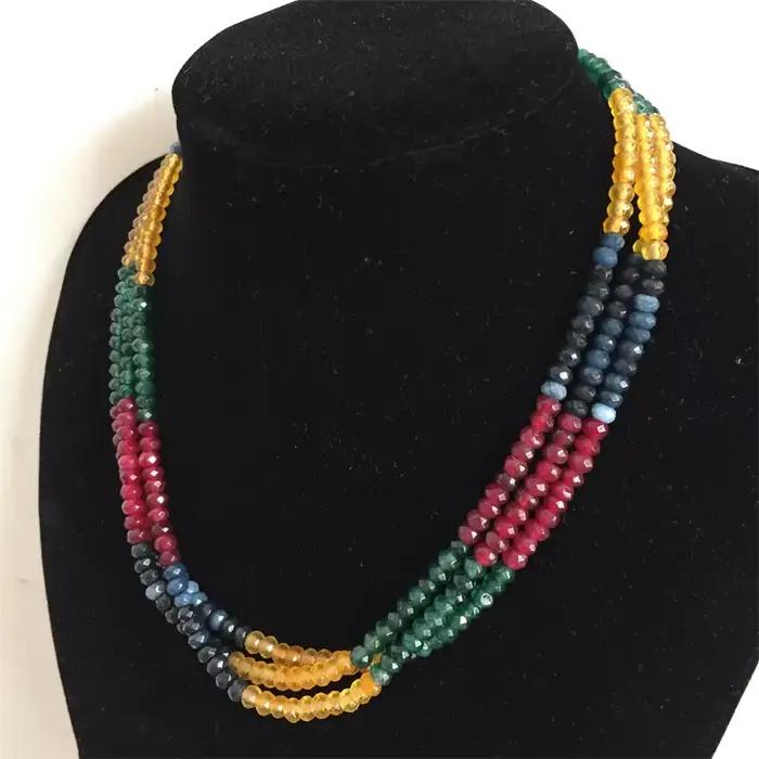 Collier en pierre naturelle avec motifs floraux pour femmes, chaîne réglable, élégant et polyvalent pour parties et soirées de bal