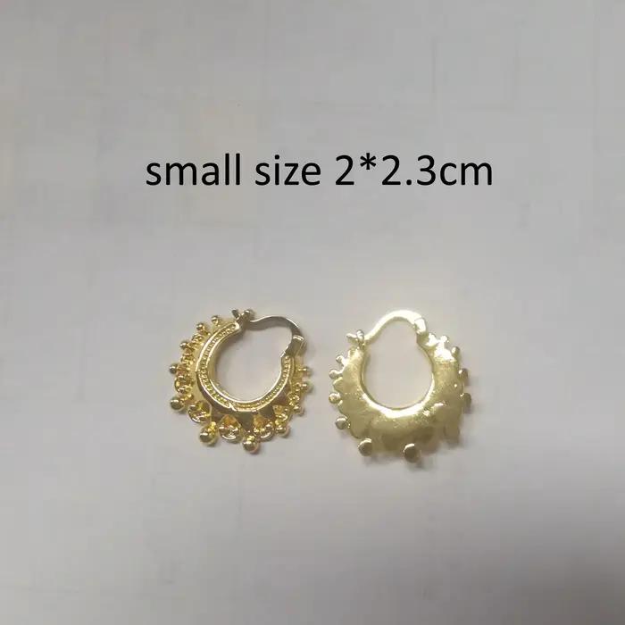 Boucles d'oreilles de style victorien - Bracelet manchette gitane Boho, cadeau vintage Kreole Hoop p