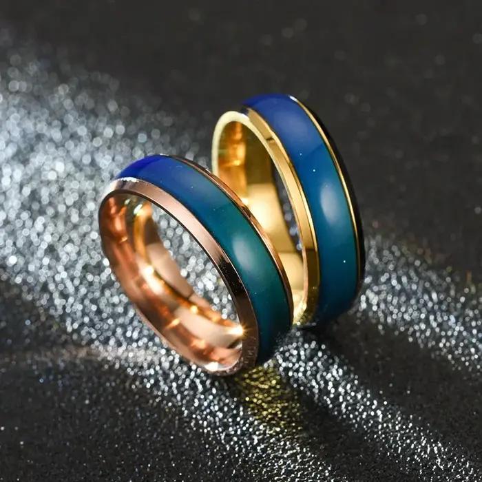 Nouvelle Bague d'Humeur 2026 à Changement de Couleur en Fonction de la Température – Bijou Intelligent à Décoloration – Meilleur Cadeau pour Amis – Vente Flash