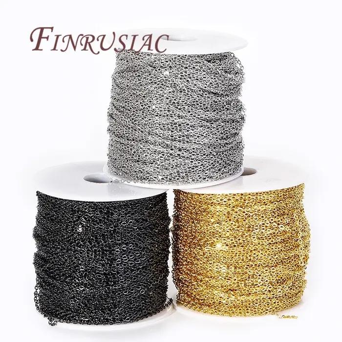 Collier plat en forme de O en métal plaqué or JO18 K