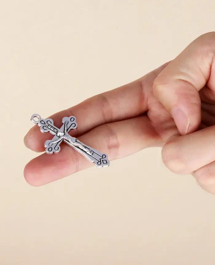 Diyalo 10 pièces chrétien sacré Crucifix jésus croix pendentif INRI Christ médaille