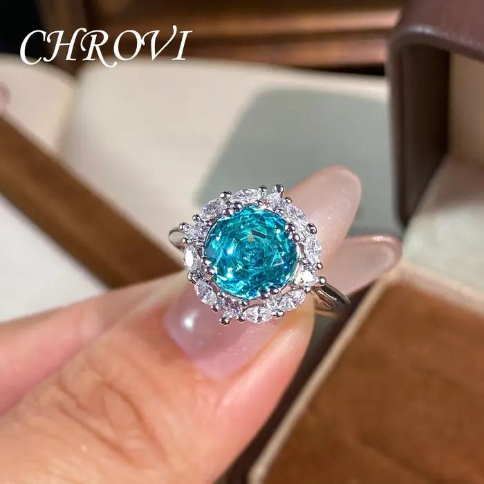 Bague en argent sterling 925 sertie de diamants roses et violets pour femmes, bague vintage française classique pour occasions spéciales et soirée mondaine