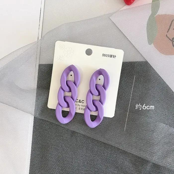JODesign-Boucles d'oreilles pendantes longues en acrylique pour femmes