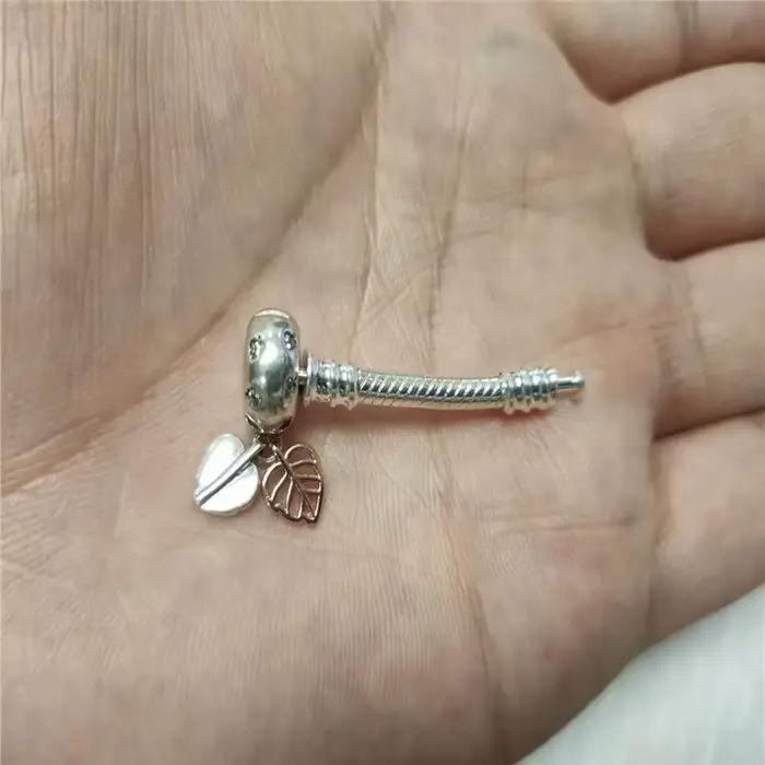 Extension de Bracelet en argent Sterling 925, adaptée aux Bracelets de perles à breloques originaux, allonge la fabrication de bijoux pour dames, 3.5cm et 4cm