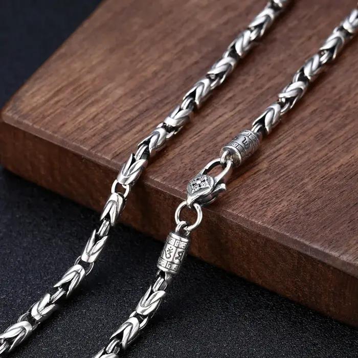 Nouvelle mode 2026 Collier 100% Argent Sterling S925 6MM pour Hommes et Femmes