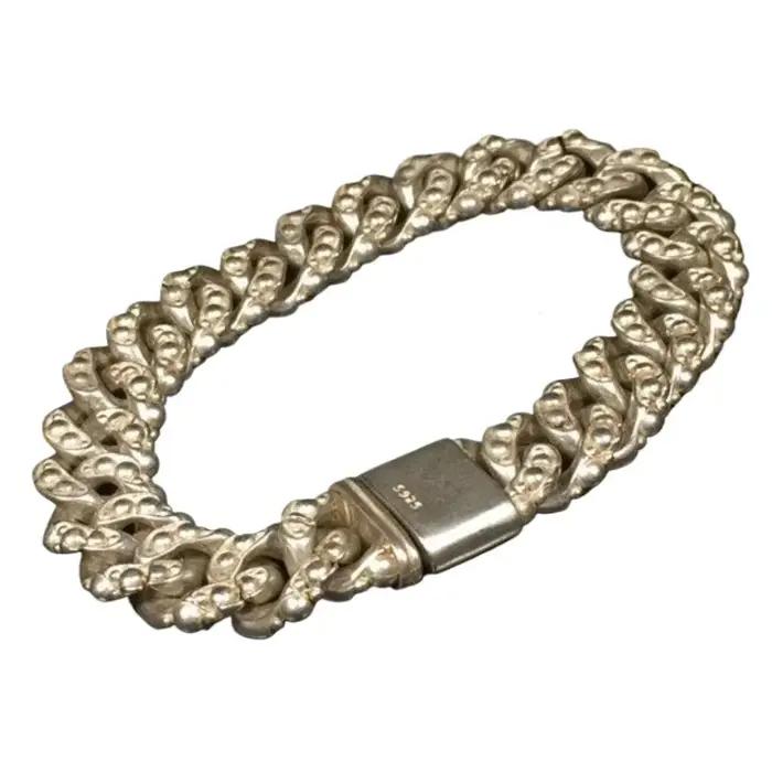 Bracelet tibétain en argent pour homme et femme design classique bijou unique à la mode pour soirée cadeau personnalisable