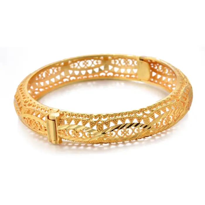 Maroc luxe mariage couleur or bracelets pour femmes filles mariée musulmane arabe robe