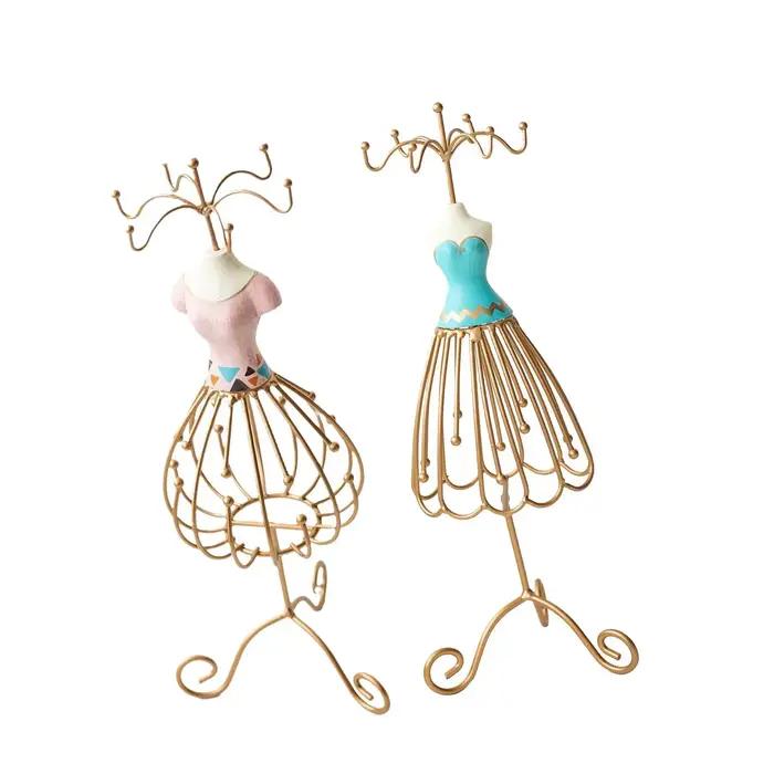 Présentoir à bijoux Princesse en résine et métal pour la décoration intérieure et le rangement élégant bijoux femmes occasions spéciales