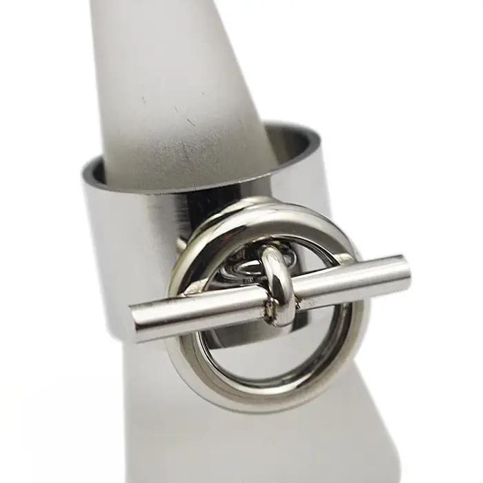 2016 Nouveau Arrivé Rondes En Acier Inoxydable Anneau Bijoux Femmes Argent Jewely Unique
