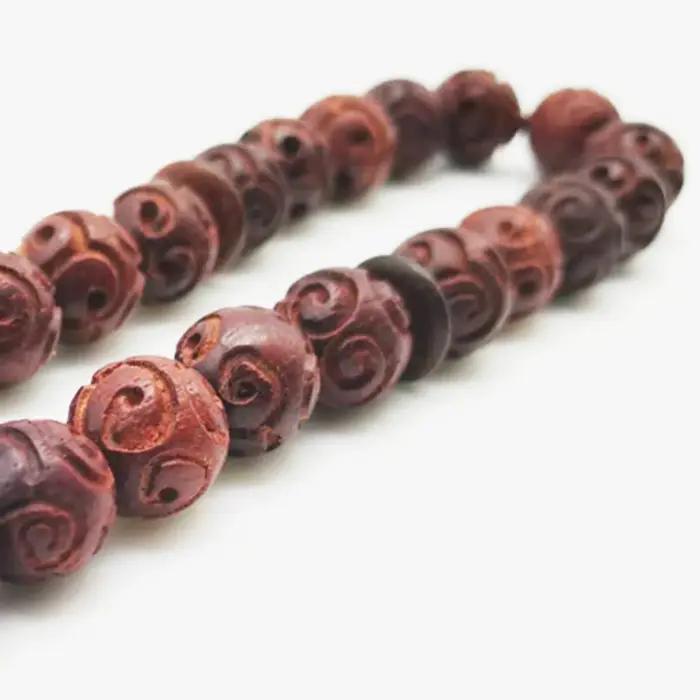Bracelets en bois de santal zambien naturel pour hommes