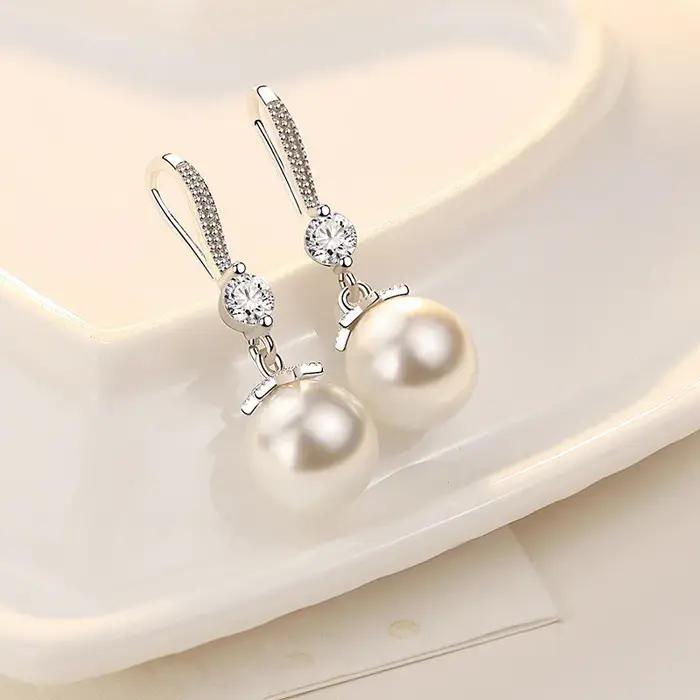 Boucles d'oreilles fines en argent Sterling 925
