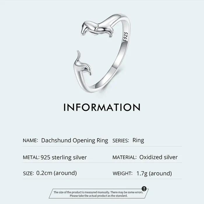 Bamoer – bague ouverte en argent Sterling 925 pur