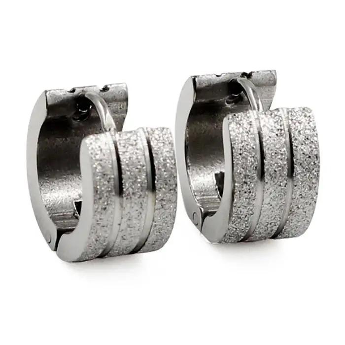 Boucles d'oreilles en acier inoxydable pour femmes et hommes, classiques et punk, idéales pour quotidien, plage, fête et club