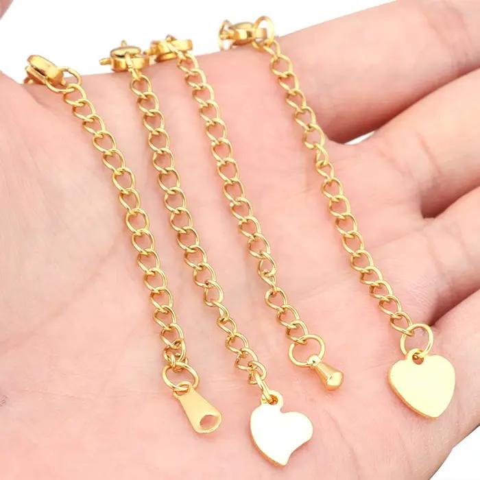 Chaîne d'extension de collier en acier inoxydable