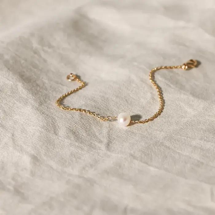 Bracelet de perles baroques naturelles pour femme