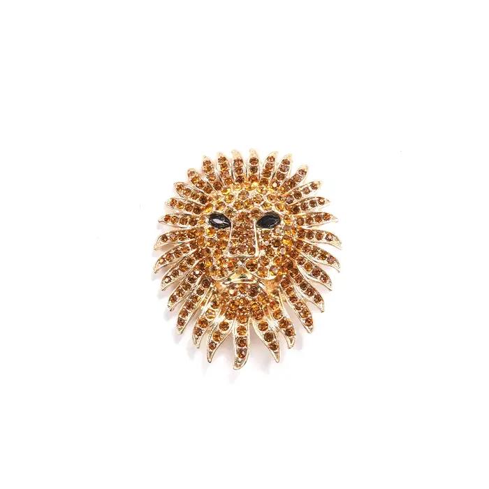 Broche Tête de Lion, Bijou Statement pour Tenues Élégantes