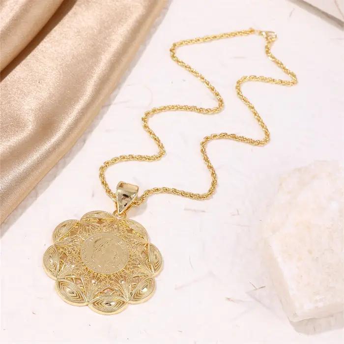 Collier de Dubaï Style Vendange Géométrique Bijoux de Corps Pour Femme Occasions Spéciales Punk Français Musulman